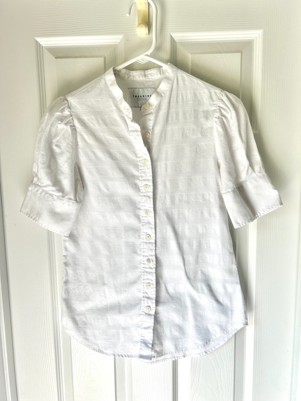 The Shirt by Rochelle Behrens Short Puff Shoulder Top - Picture 2 of 6